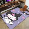 1pc Sanrio Kuromi Mermaid Printed Office Carpet Rectangle Rug Under The Table,Perfect Room Decor for Living Room, Bedroom, Kitchen, Non-slip Floor Mat