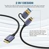 ENKAY HAT PRINCE 2 in 1 0.5m USB 3.0 A/Type-C to USB 3.0 Micro B Cable Camera Hard Drive Rapid Data Transfer