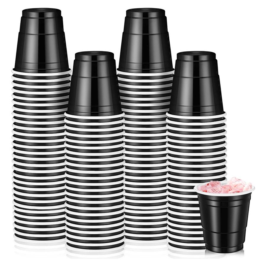 100 шт. 2 унции пластиковые стаканчики для стопок мини одноразовые стаканчики маленькие стаканчики для вечеринок на свадьбу выпускной виски сервировка оптом упаковка