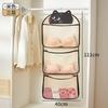 2/3Layer Large Capacity Storage Mesh Bag Underwear Socks Storage Bag Breathable Wardrobe Organizer With Clothes Hanger