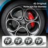 Car Stickers For Alfa Romeo 4Pcs Car Emblem Wheel Hub Center Cover Car Accessories For Alfa Romeo Giulietta 159 Mito Giulia Stel zxb894