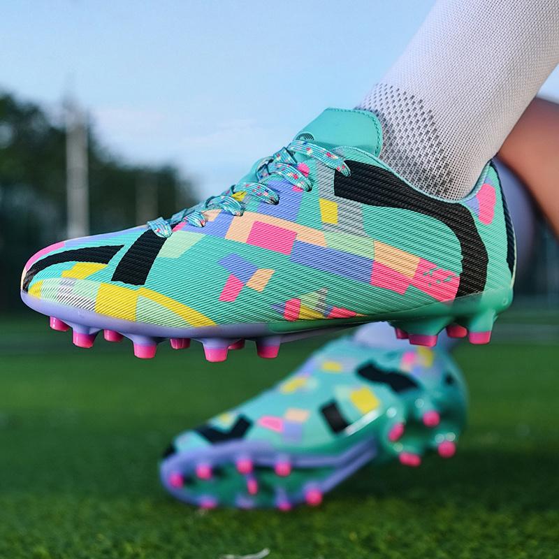 Оригинальные мужские футбольные бутсы FG/TF, модные цветные подростковые футбольные бутсы, профессиональные уличные нескользящие быстрые футбольные кроссовки для мужчин