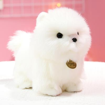 Реалистичные плюшевые игрушки Померанский шпиц, симуляция щенка, кавайный плюшевый мишка, собака, мягкие животные, куклы, милый подарок на день рождения, подарок для детей