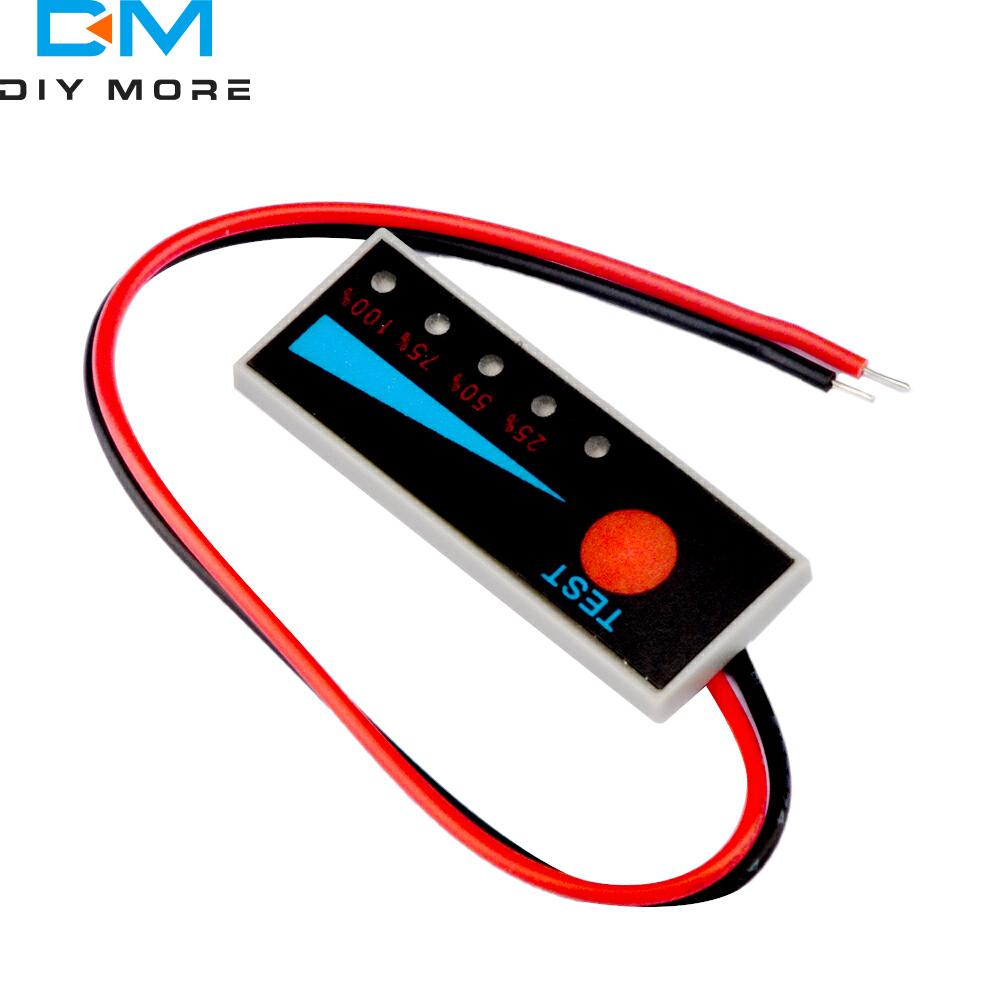 Плата индикатора заряда BMS 5S 21V для литиевых ячеек 18650 с LED-индикатором уровня заряда в процентах