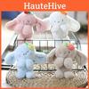Adorable Fluffy Bunny Plush Keychain Cute Cartoon Rabbit Bag Charm Soft Toy