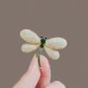 High-End Exquisite Flash Diamond Dragonfly Brooch Luxury Niche Suit Brooch Design Sense Pin Collar Pin Anti-Light Accessories