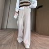 Pants Autumn and Winter Knitted Wide Leg Pants Women High Waist Drop Floor Dragging Pants Loose Straight Tube Casual Pants