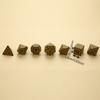 7Pcs/Set Polyhedral Antique Carved Pattern Dice D4 D6 D8 D10 D% D12 D20 DND RPG Digital Table Game