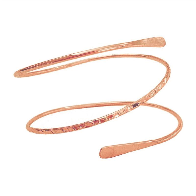 Новая металлическая повязка на руку: Простой браслет из трех кругов - европейский и американский панк-стиль для женщин