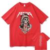 God Wants You Kanye West Double Sided Print T Shirt for Men Short Sleeve Fashion Tribal Skull Graphic Tees Summer Men Women Tops