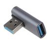 Прямоугольный USB-USB адаптер, 90 градусов, USB-USB 3.0, разъем-конвертер для ноутбука, синхронизация данных 10 Гбит/с