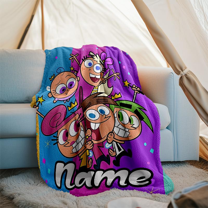Personalized Custom Name Blanket - Dexter's Laboratory Print Design,Blanket for Sofa,Bed,Travel,Camping - Soft and Warm, Great Gift