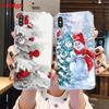 Merry Christmas Snowman Phone Case For iPhone 5 5S SE 5C 6 6S 7 8 Plus 4 4S 11 Pro XR XS Max X TPU Xmas Cover For iPhone XR Case
