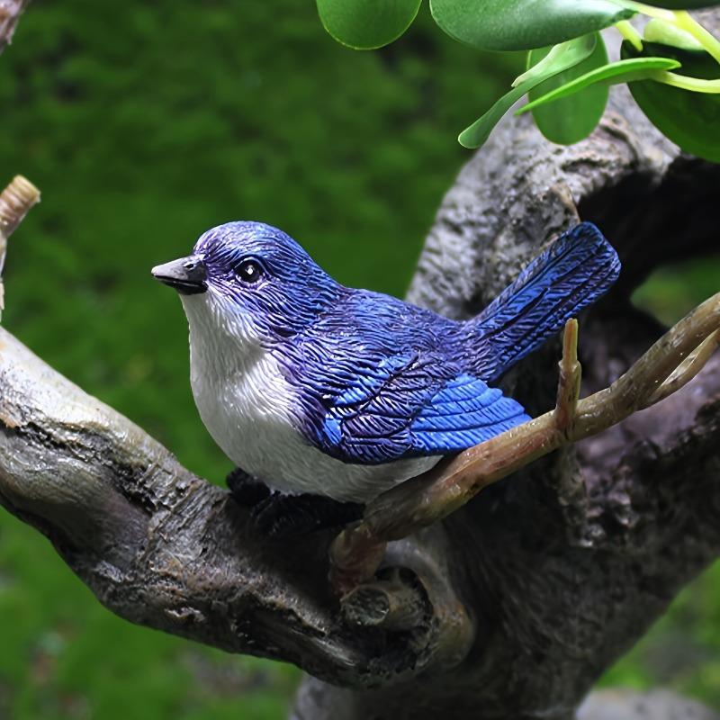 4 шт. микропейзажи мини фигурки птиц гнездо фигурок птиц модель животных сказочный сад украшения домашний декор бонсай украшения