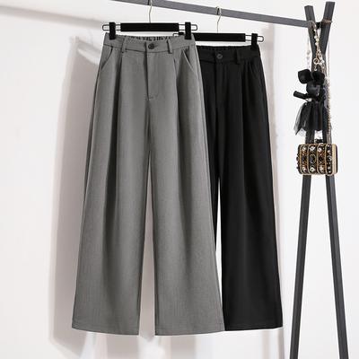 2024 Большие размеры Длинные брюки Женские однотонные эластичные свободные с высокой талией Повседневные свободные базовые мягкие брюки Широкие брюки 5XL A