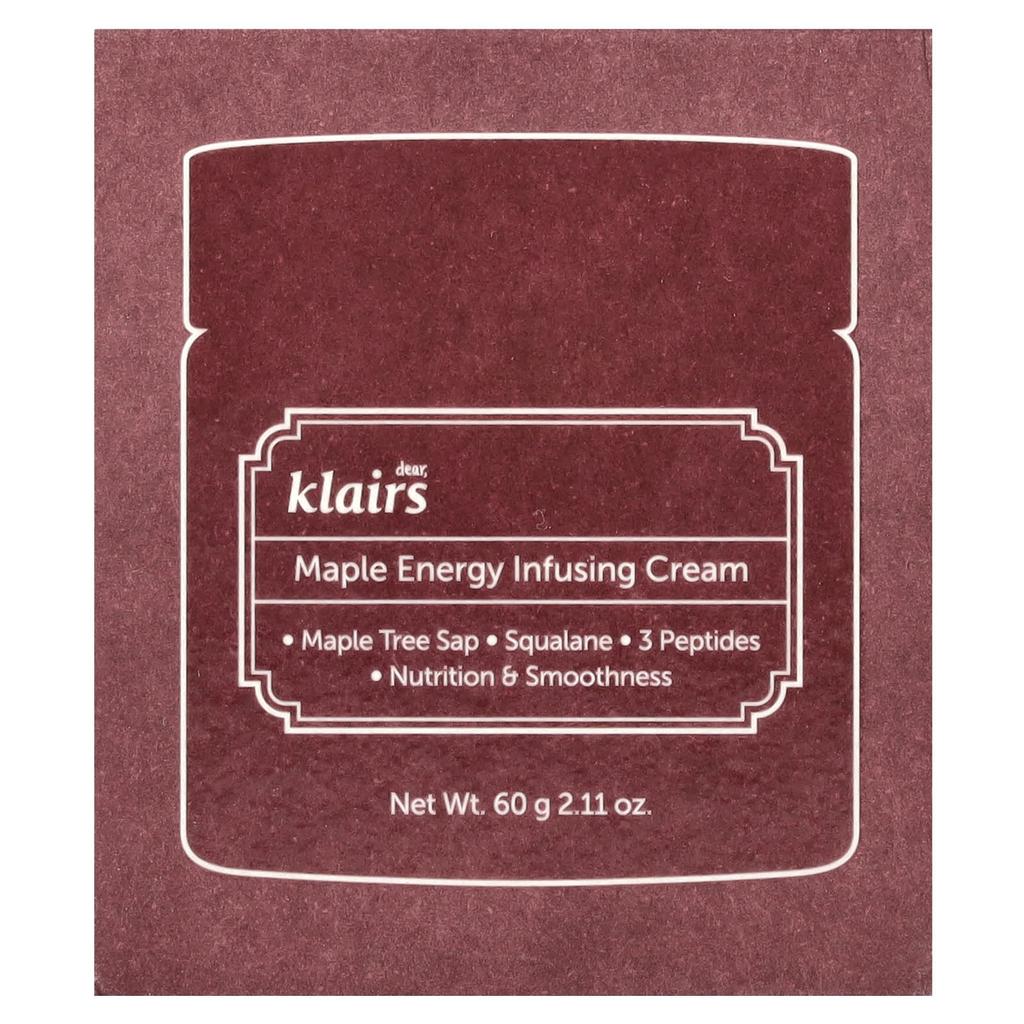 Klairs, Maple Energy Infusing Cream, 60G(2.11Oz)
