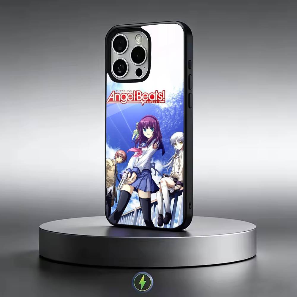 Чехол для телефона Angel Beats Аниме Для iPhone 17, 16, 15, 14, 13, 12, 11 Plus, Pro Магнитный Для Magsafe Беспроводной Зарядки