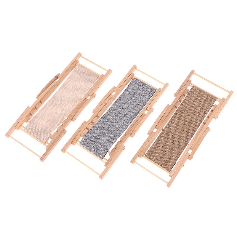 1:12 Dollhouse Miniature Beach Chair Deck Chair Model Living Scene Decor Toy Doll House Accessories