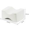 Oreiller - Genou - Mousse à mémoire de forme - 25x20x14 cm - Soulagement douleur sciatiques