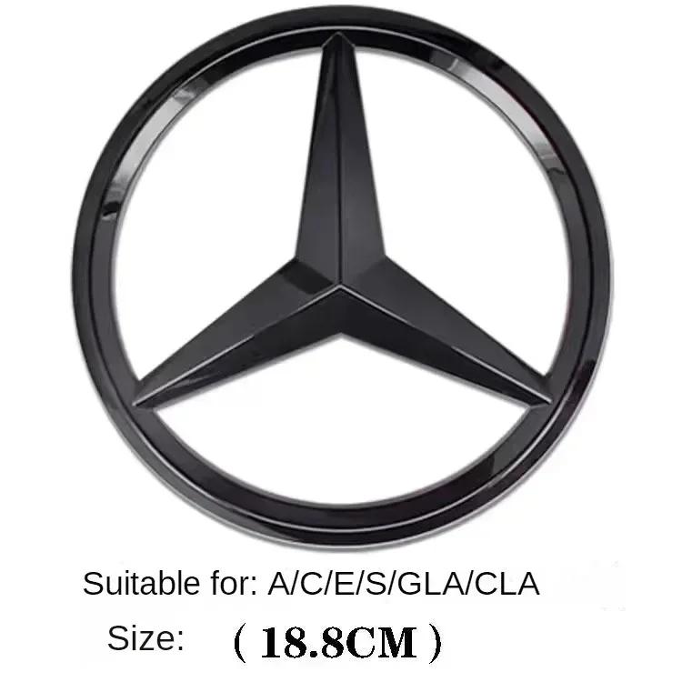 WVWGI1 C200 E200 New 2025 For Mercedes Benz 1Pcs ABS Car Front Grille Badge Decal Cover Emblem For Mercedes Benz W204 W205 W210 W211 W2