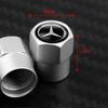 EJG4   4Pcs Car Tire Valve Cap Aluminum Tyre Wheel Air Stem Valve Cap for Mercedes Benz A E C G M R S Class W176 W204 W212 W222 CLA AMG