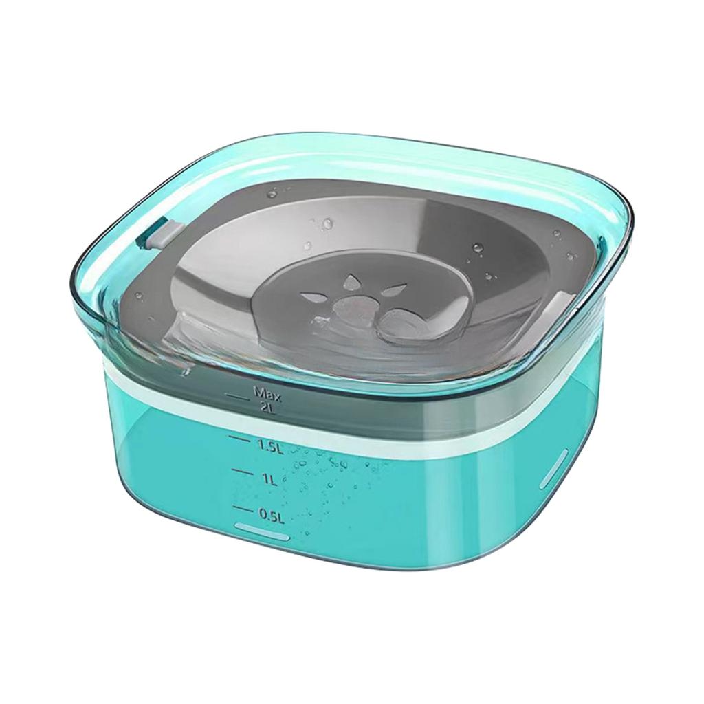 Миска для воды для собак с защитой от проливания, большая миска для собак с защитой от проливания сокращает необходимость в наполнении, не допускает загрязнения, не допускает капель, медленно пьющая вода для любителей поить