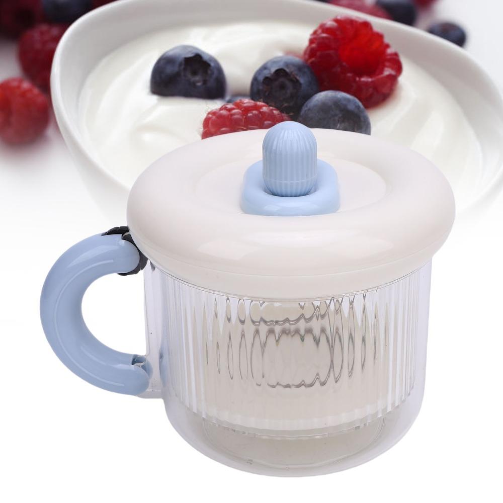 Red Blue Yogurt Strainer ABS PC 304 Stainless Steel Dry Yogurt Press  Yogurt Making