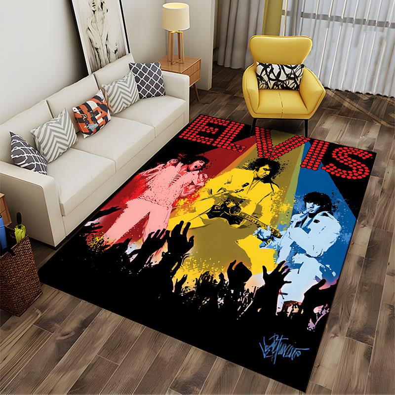 Elvis Presley Pop Art Design suitable as a non-slip mat for the living room or bedroom sofa