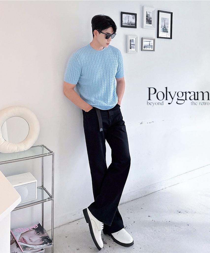 POLYGRAM Washable Cotton Cable Round Half Knit - 5 Colors
