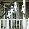 Halloween Decoration Ghost Pendant Ghost Festival Haunted House Pendant Fan Flag Horror Props White Hanging Ghost Customization
