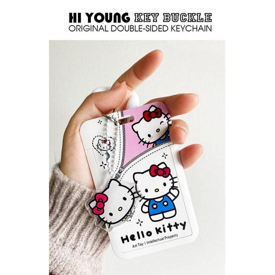 [Ad Add] Kitty Card Case Spring String Hello Kitty Necklace Card Holder, a Popular Character In Korea