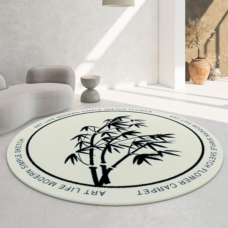 Мягкие круглые ковры с имитацией кашемира, современные украшения, диваны для гостиной, коврики, простой домашний ковер для спальни, большой ковер для гостиной