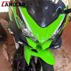 Для Kawasaki Ninja 250 Ninja 400 2018-2021 2022 2023 2024 Алюминиевые передние аэродинамические накладки крыла Маленькие крылья Крылья прижимной силы Дефлектор воздуха