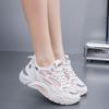 Spring Thick-soled Non-slip Dad Shoes Mesh Breathable Running Sneakers Fashionable Soft-soled Little White Shoes Women