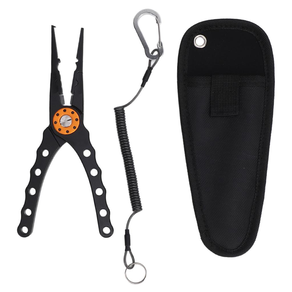 Рыболовные плоскогубцы из алюминиевого сплава, многофункциональные плоскогубцы для разъемных колец, инструмент для удаления крючков, резак для оплетки