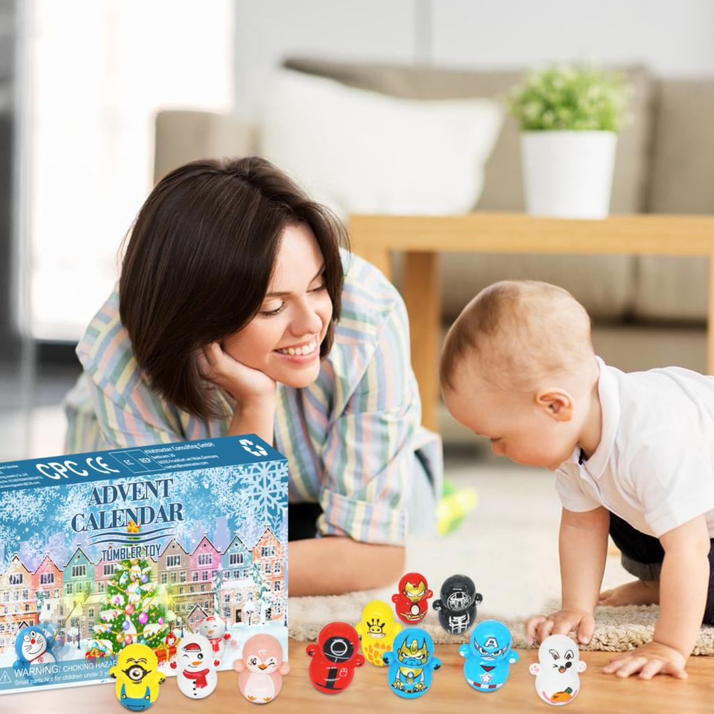 2023 Christmas Calendar Toy -24 Day Countdown Calendar, Kit Includes 24 Characters, Surprise Gifts For Children And Fans