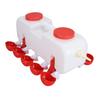 Chicken Waterer 10L Large Capacity Top Fill Poultry Water Feeder with 10 Water Cups for Duck Goose