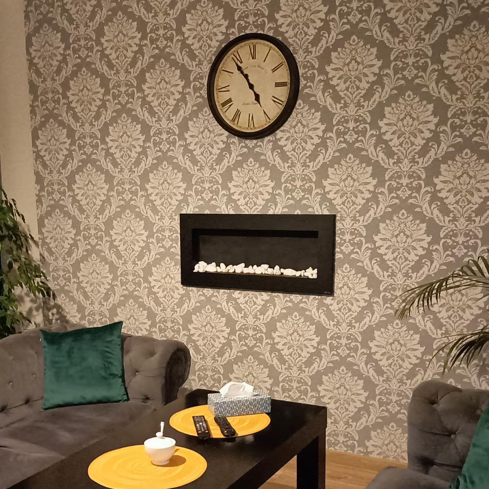 Wall Mounted Bioethanol Fireplace DELTA SLIM Black TÜV 