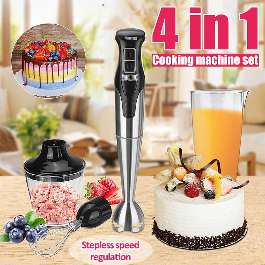 Мини-блендер измельчитель ручной 1000 Вт 2 скорости+Переменная скорость с мерным стаканом венчиком погружной миксер 220-240 В