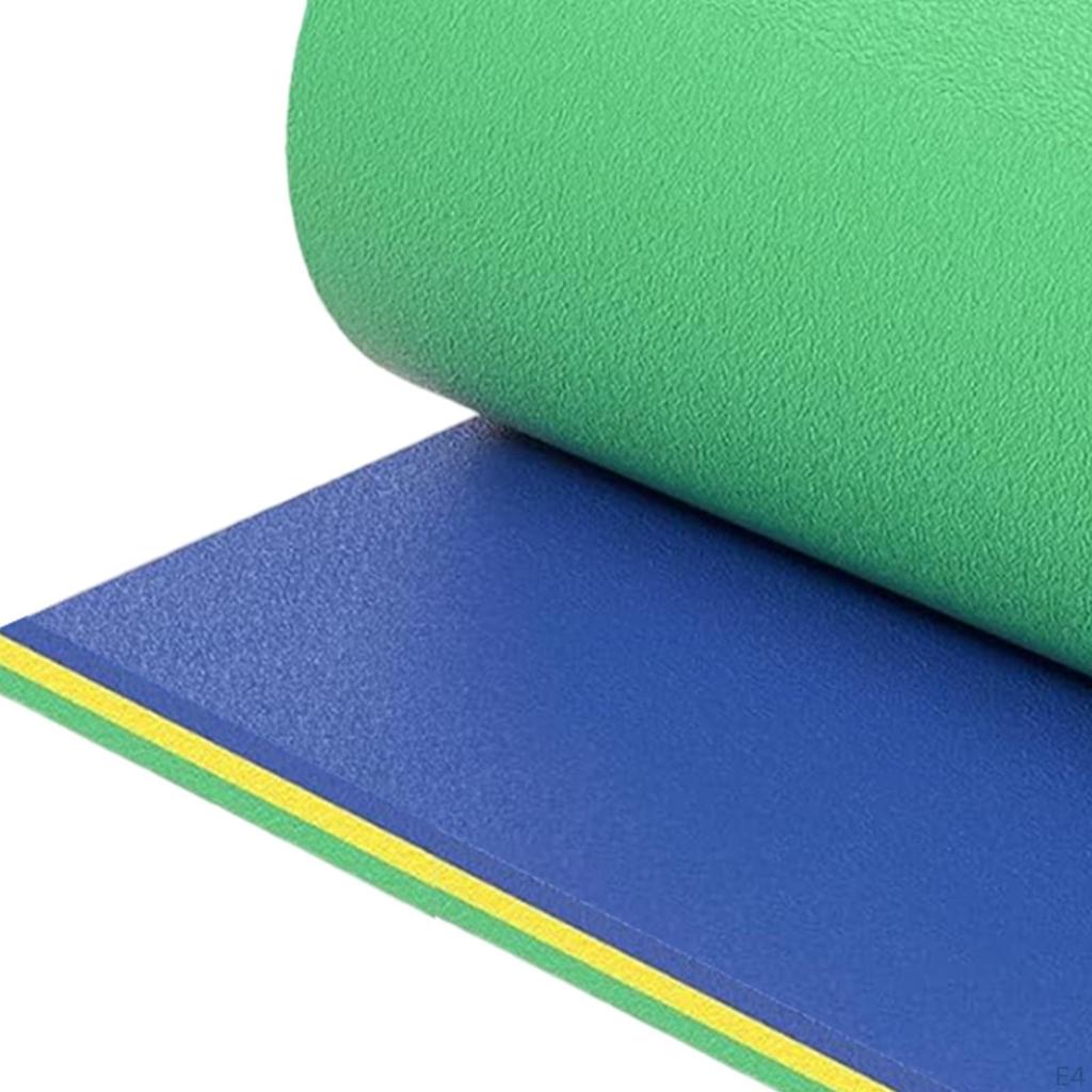 Коврик для воды с плавающей запятой, 3-слойный свернутый матрас для плота, дрейфующего матраса для наружного использования