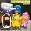 Labubu 4.0 Серия Heart Code 4-го поколения Защитный чехол: Сумка для куклы 10 см с прозрачным пылезащитным чехлом, Ита-бэг