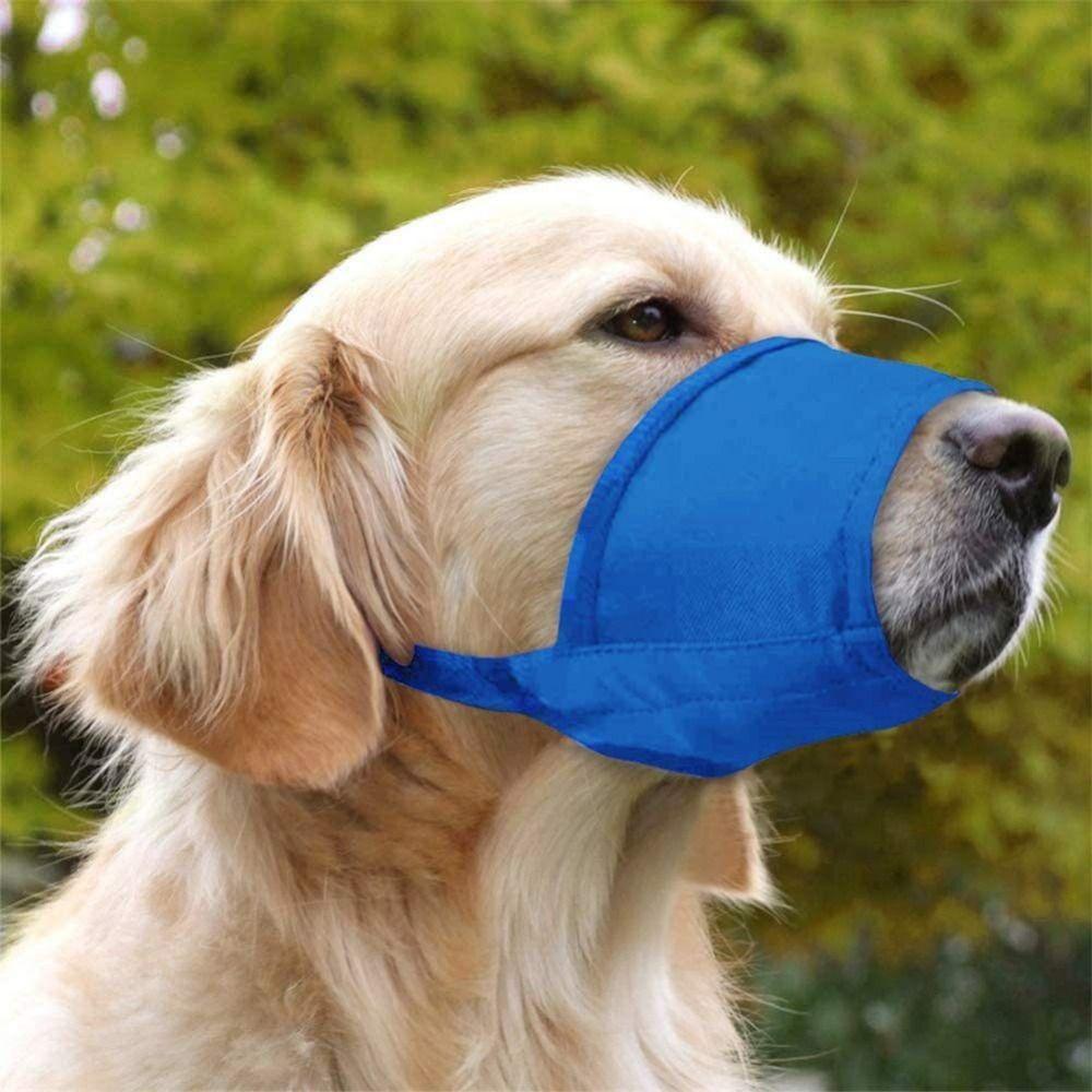 Soft Anti Bite Dogs Muzzles Adjustable Dogs Mouth Cover Puppy Toe Clip Dog Mouth Mask Walking
