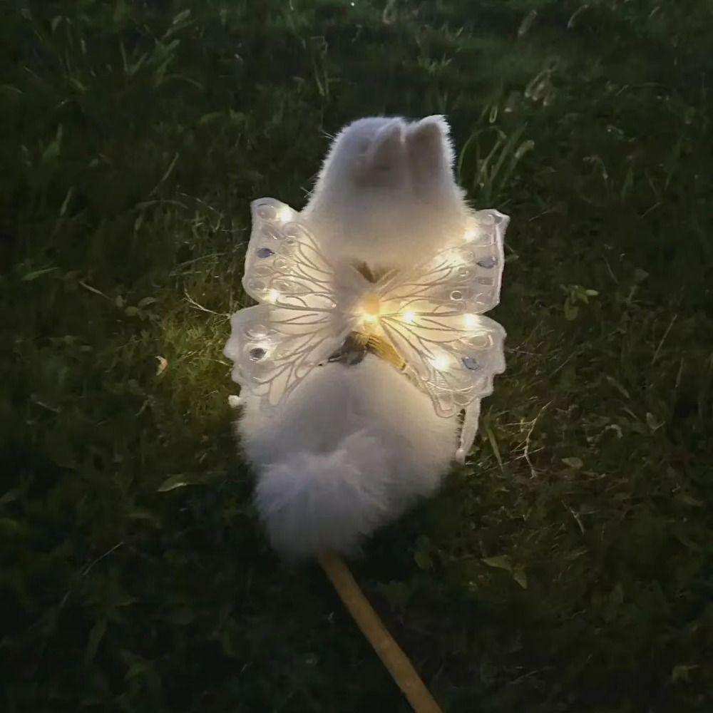 Для маленьких средних собак крыло бабочка домашнее животное украшение на спину милые аксессуары для кошек