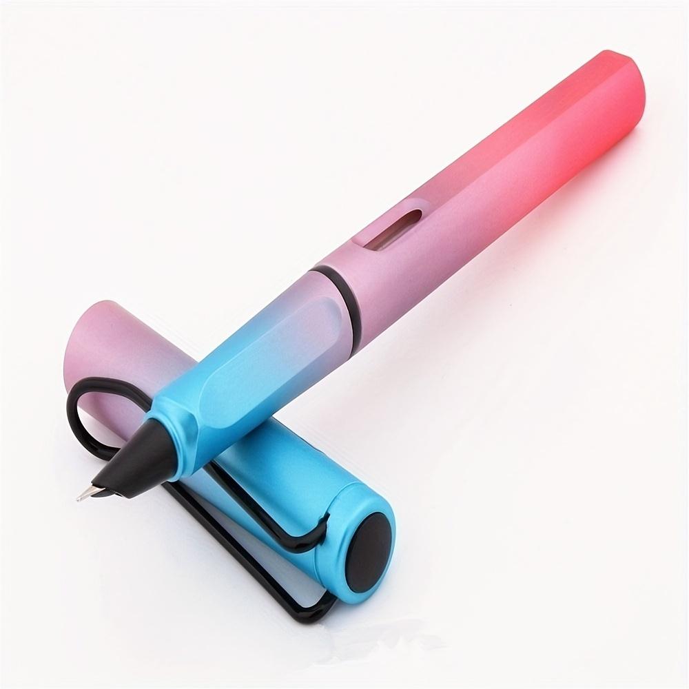 1 шт., ручка с градиентной позой, ручка для практики письма, прямая ручка с жидкими чернилами для позы