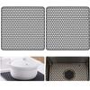 Set Of 2 Silicone Sink Protectors Kitchen Sink Mat Mesh Accessories