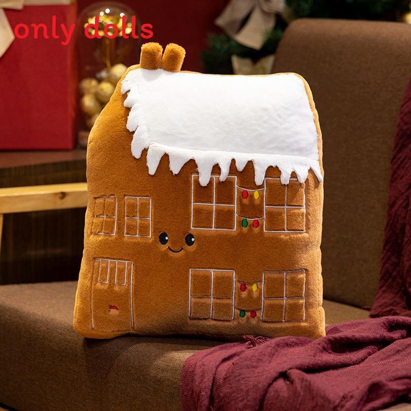 Gingerbread Man Snowman Christmas Tree Plush Daoll Pillow For Festive Home Decoration