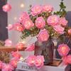 Valentine's Day Colorful LED Rose String Lights for Romantic and Girly Room Decor