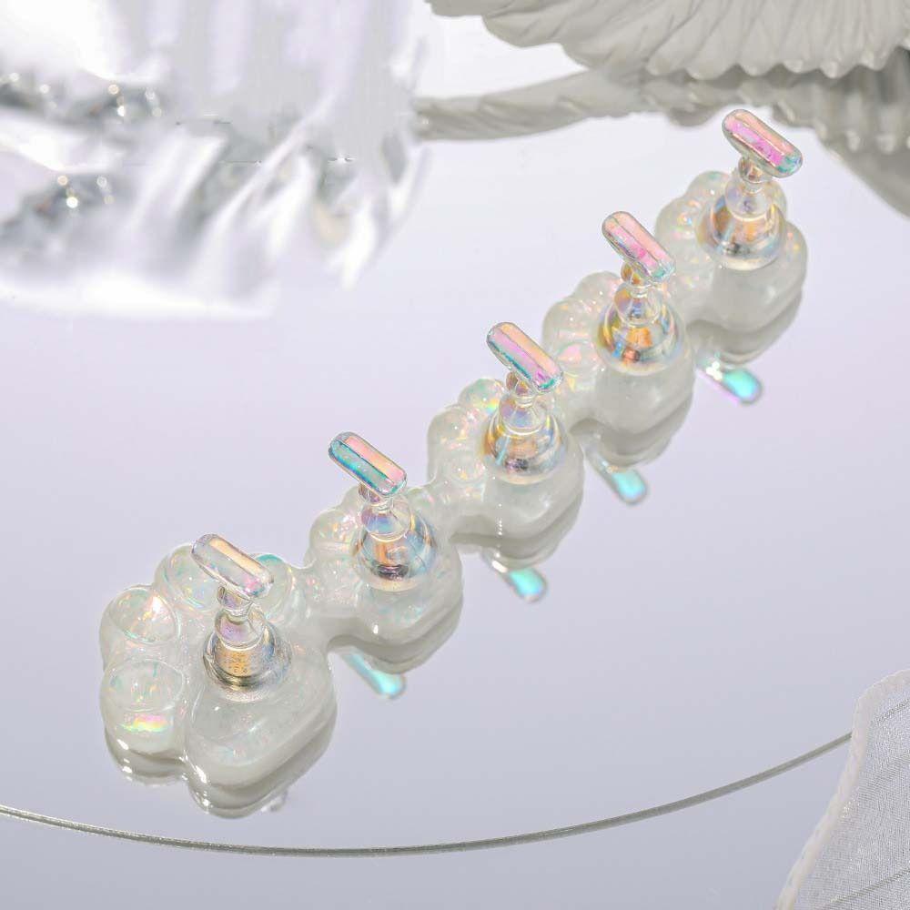 Nail Art Display Tool Cat Claw Nail Display Stand Nail Art Practice Fake Nail Tips Training Display Aurora Nail Tip Base Holder