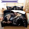 3pcs Resident Evil Leon S. Kennedy pattern bedding set duvet cover set includes duvet cover &pillowcases, perfect all season bedroom decoration & gift