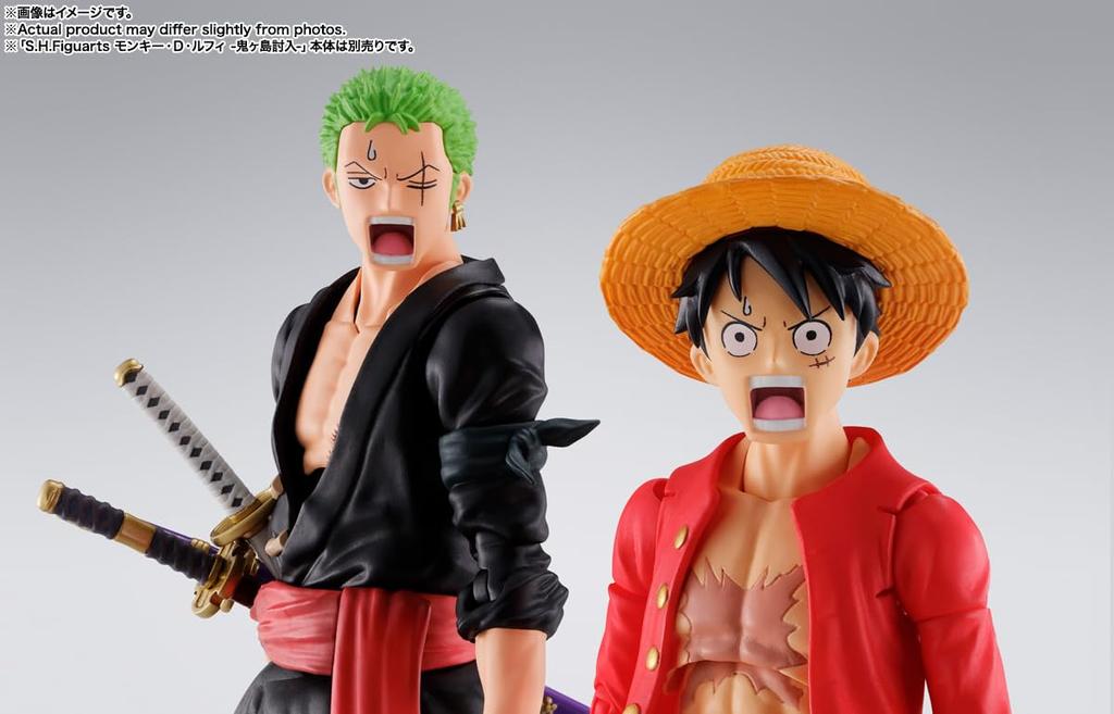 TAMASHII NATIONS ONE PIECE Roronoa Zoro Onigashima Invasion 150mm ABS PVC Painted Movable Figure S.H.Figuarts - - Approx. &